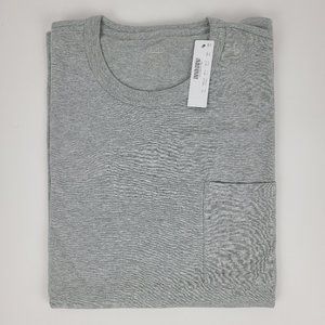 J. Crew Garment Dyed Pocket Tee T-Shirt Men's XL ''Heather Gray' (HGR) Grey